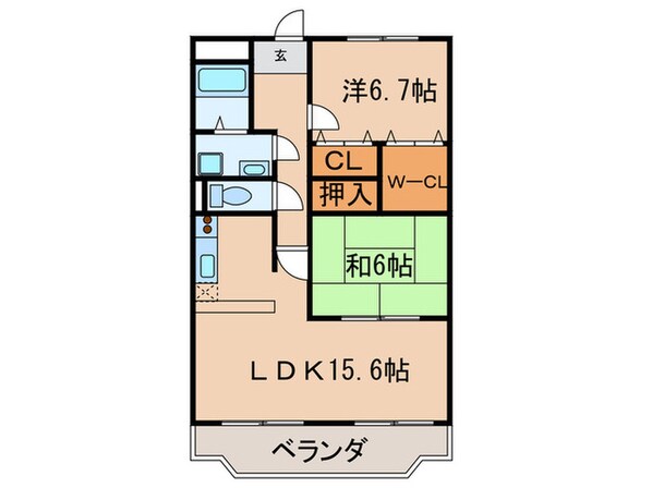 グリーンヒルズ三好丘の物件間取画像